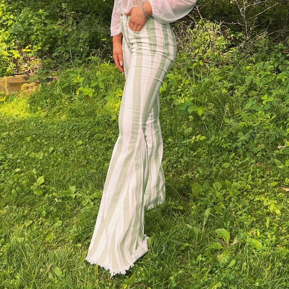 Striped flare jeans - Picture 2 of 3